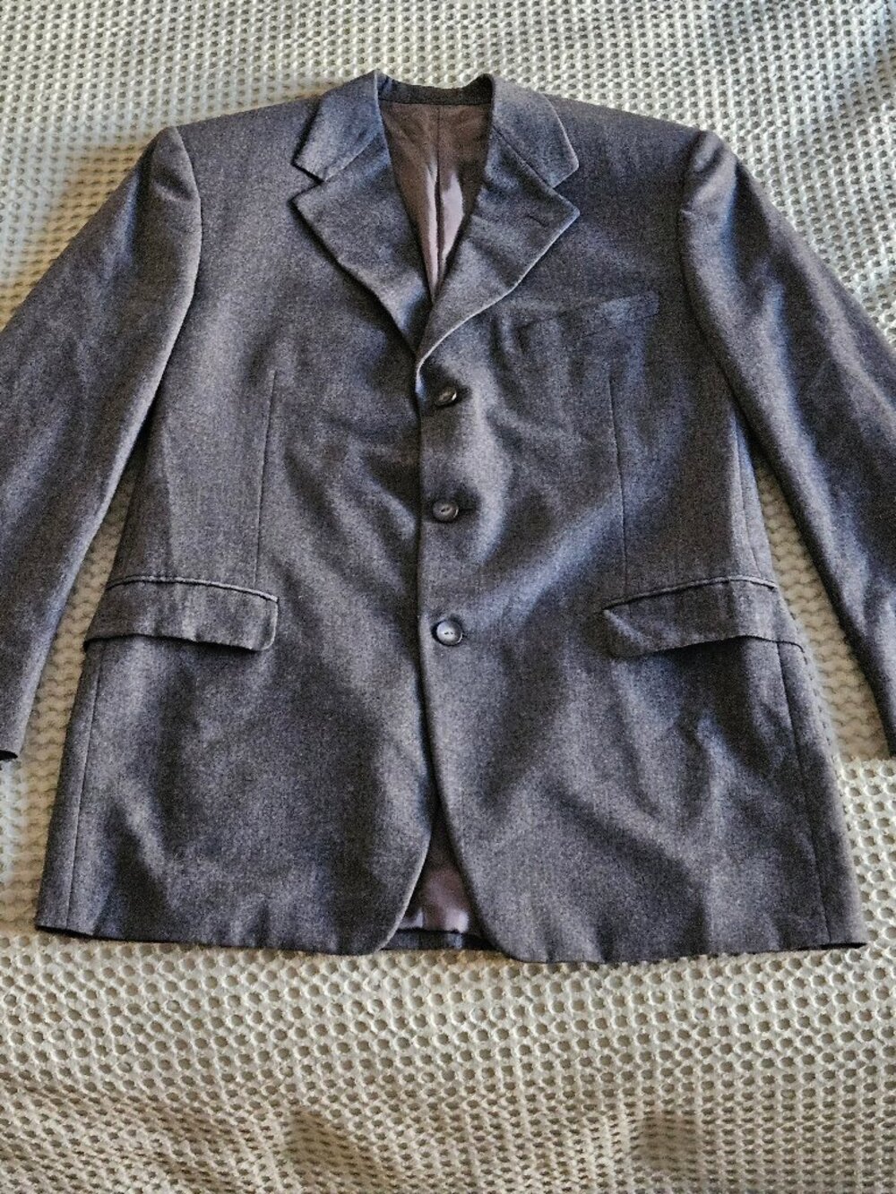 Canali Loro Piana Wool Cashmere Blazer 54L 44L Gray Made Italy Holt Renfrew
